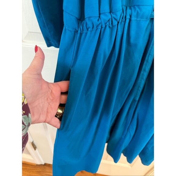 Brobe Post Surgery Royal Blue Robe 6 Internal Pockets Sz L NWOT - Picture 7 of 10